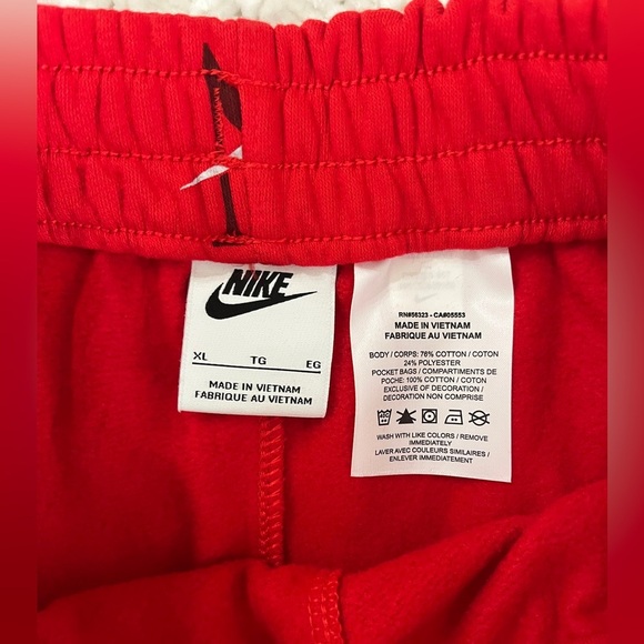 Nike Shorts Youth XL Mens XS-S Fleece Sweat Knit Nike Swoosh Logo Print Athletic - Picture 5 of 9